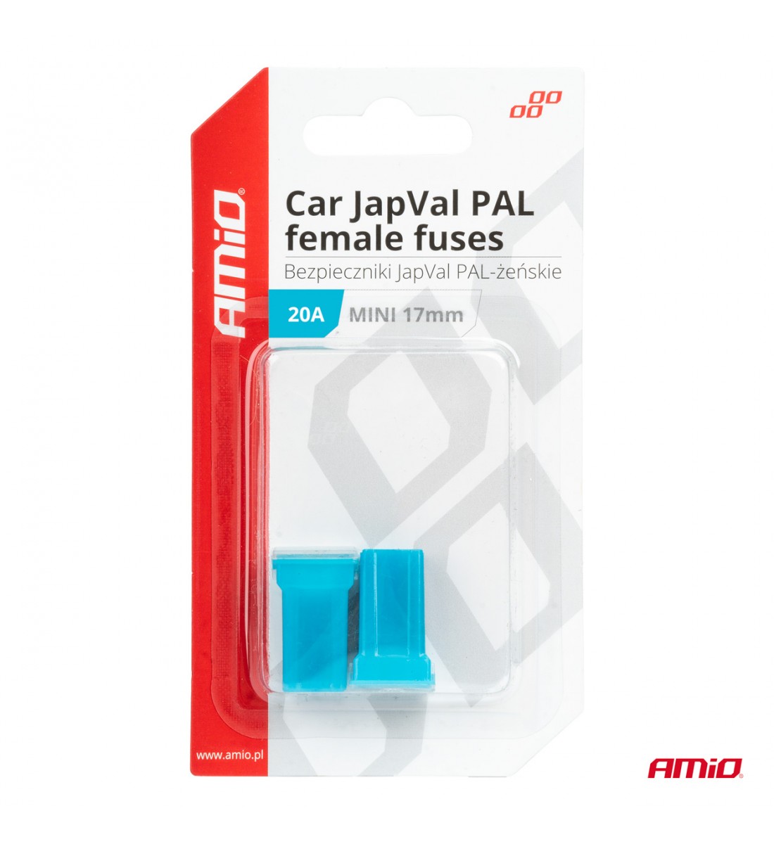 Siguranțe auto mini JapVal PAL 20A AMIO-03443