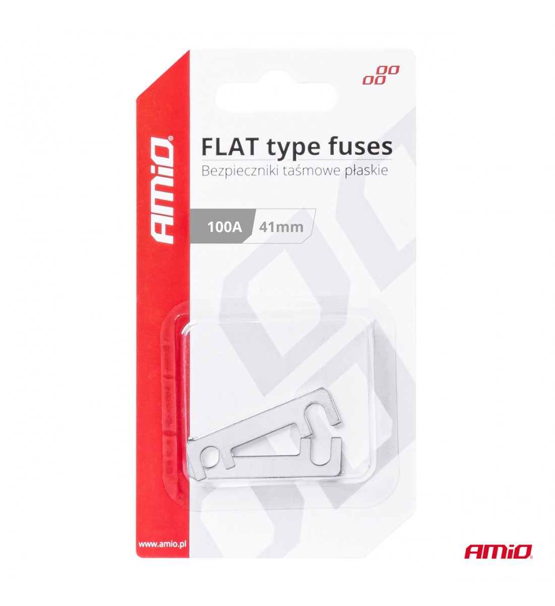 Siguranțe auto tip FLAT 41mm 100A AMIO-03494