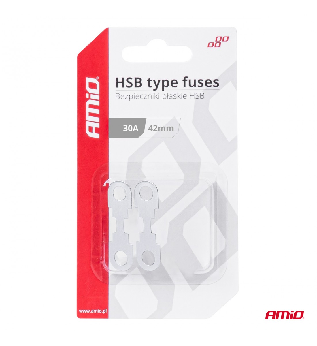 Siguranțe auto tip FLAT HSB 42mm 30A AMIO-03497