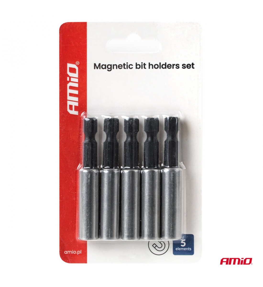 Set suporturi magnetice pentru biți 5 bucăți AMIO-04783