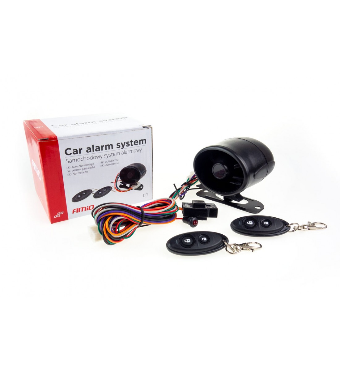 Alarma auto universala cu telecomenda AMIO Alarma auto universala cu telecomenda AMIO