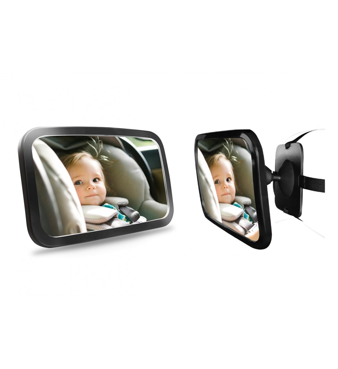 Oglinda de masina pentru supraveghere  bebelusi 29x19cm