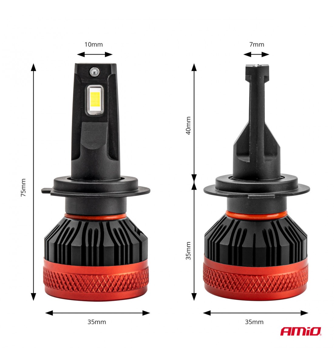 Set becuri led H7 X3 Canbus 90W