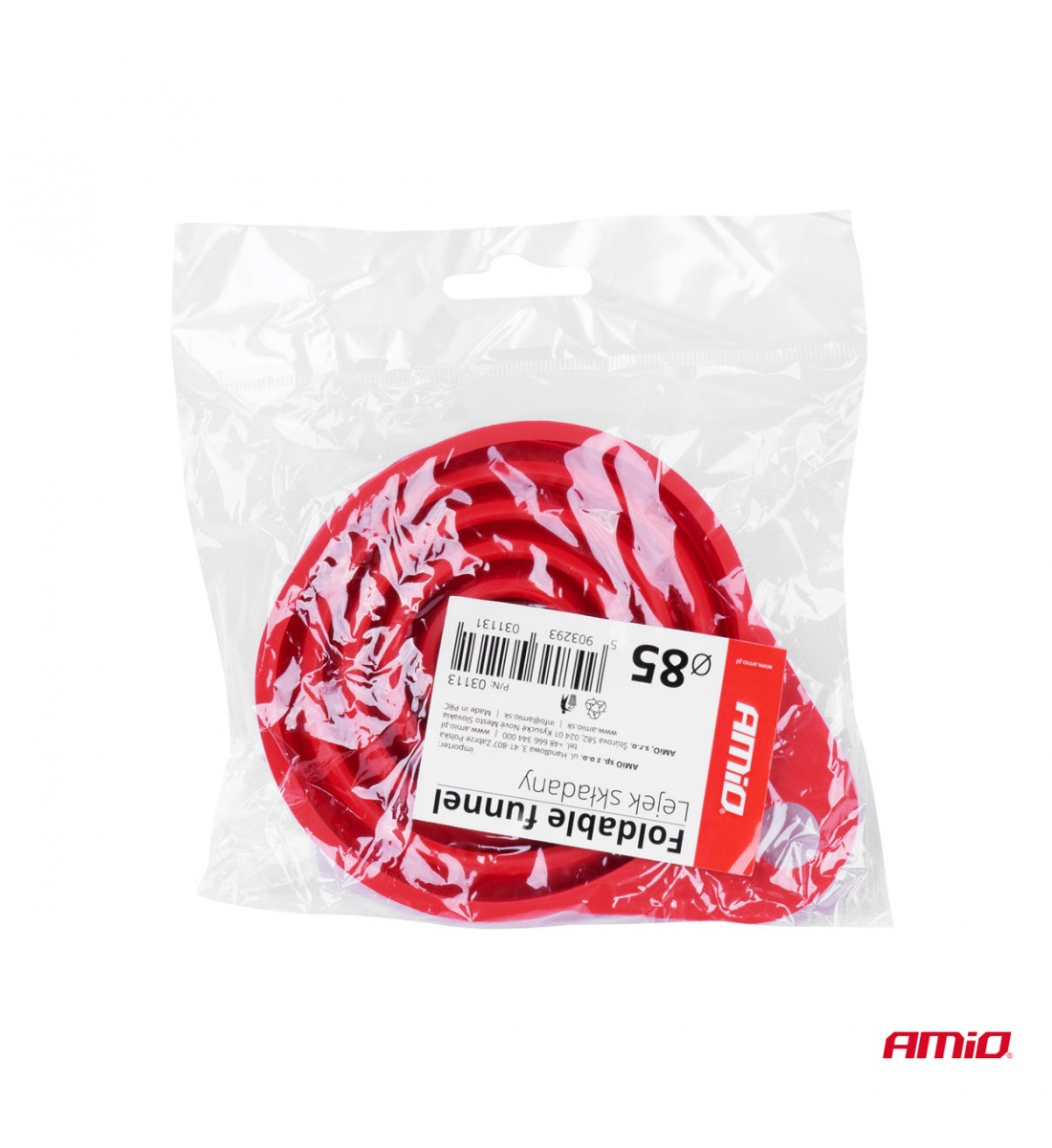 Pâlnie pliabilă din silicon mică 85 mm Pâlnie pliabilă din silicon mică 85 mm