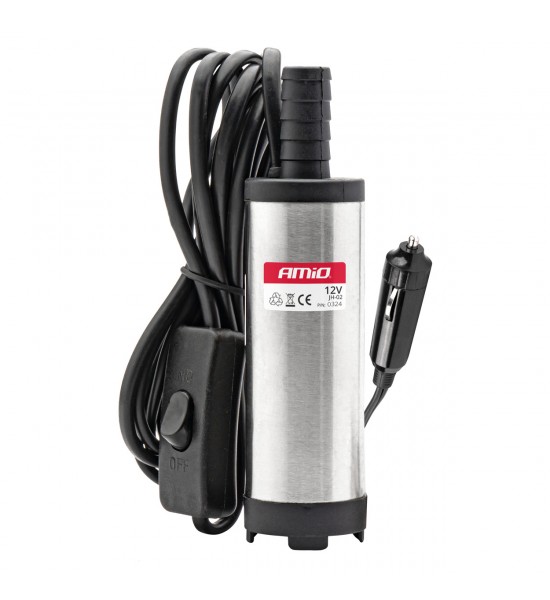 Pompa electrica motorina 12V submersibila diametru 38 mm cu priza bricheta