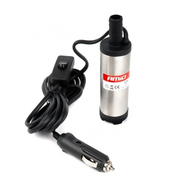 Pompa electrica motorina 12V/230V submersibila diametru 38 mm set cu furtun