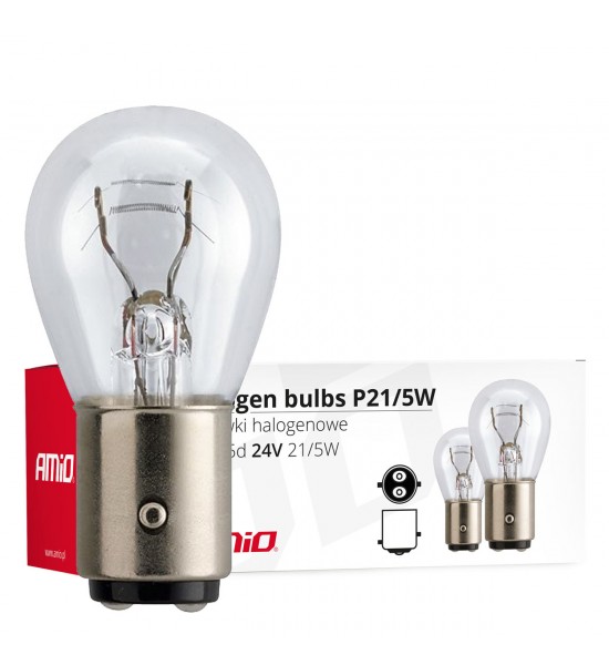 Becuri cu halogen P21/5W BAY15D 24V 21W/5W 10buc