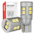 Set 2 becuri cu led , CANBUS T10 W5W 12 SMD 3030 Alb 12V 24V AMIO-04243