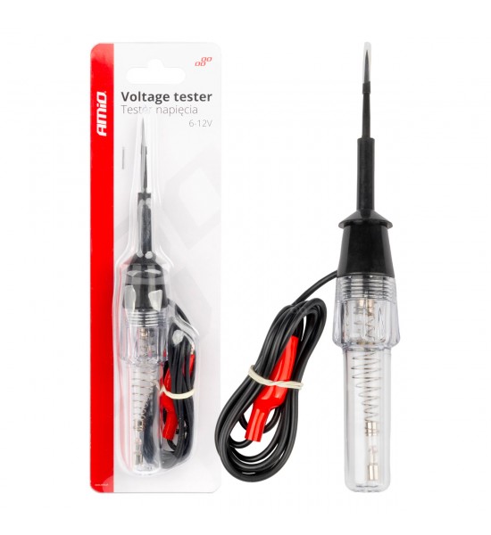 Tester voltaj metal Aligator Clip 6-12V AMIO-04272