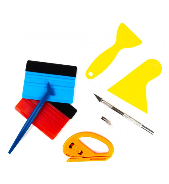 Set instrumente de aplicare folie auto 8 buc
