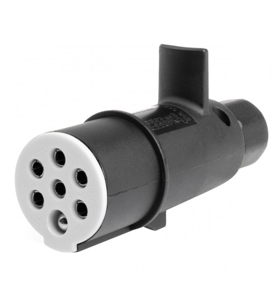 Fișă de remorcă de tip S, din plastic, cu 7 pini, 24 V Fișă de remorcă de tip S, din plastic, cu 7 pini, 24 V