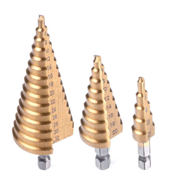 Burghie tip con 3 buc set 4-32mm Burghie tip con 3 buc set 4-32mm
