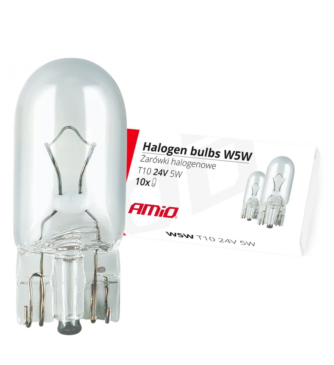 Becuri cu halogen W5W T10 5W W2.1x9.5d 24V 