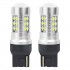 Set becuri CANBUS 3030 24SMD T20 7440 W21 W Alb 12 V 24 V AMIO-01173