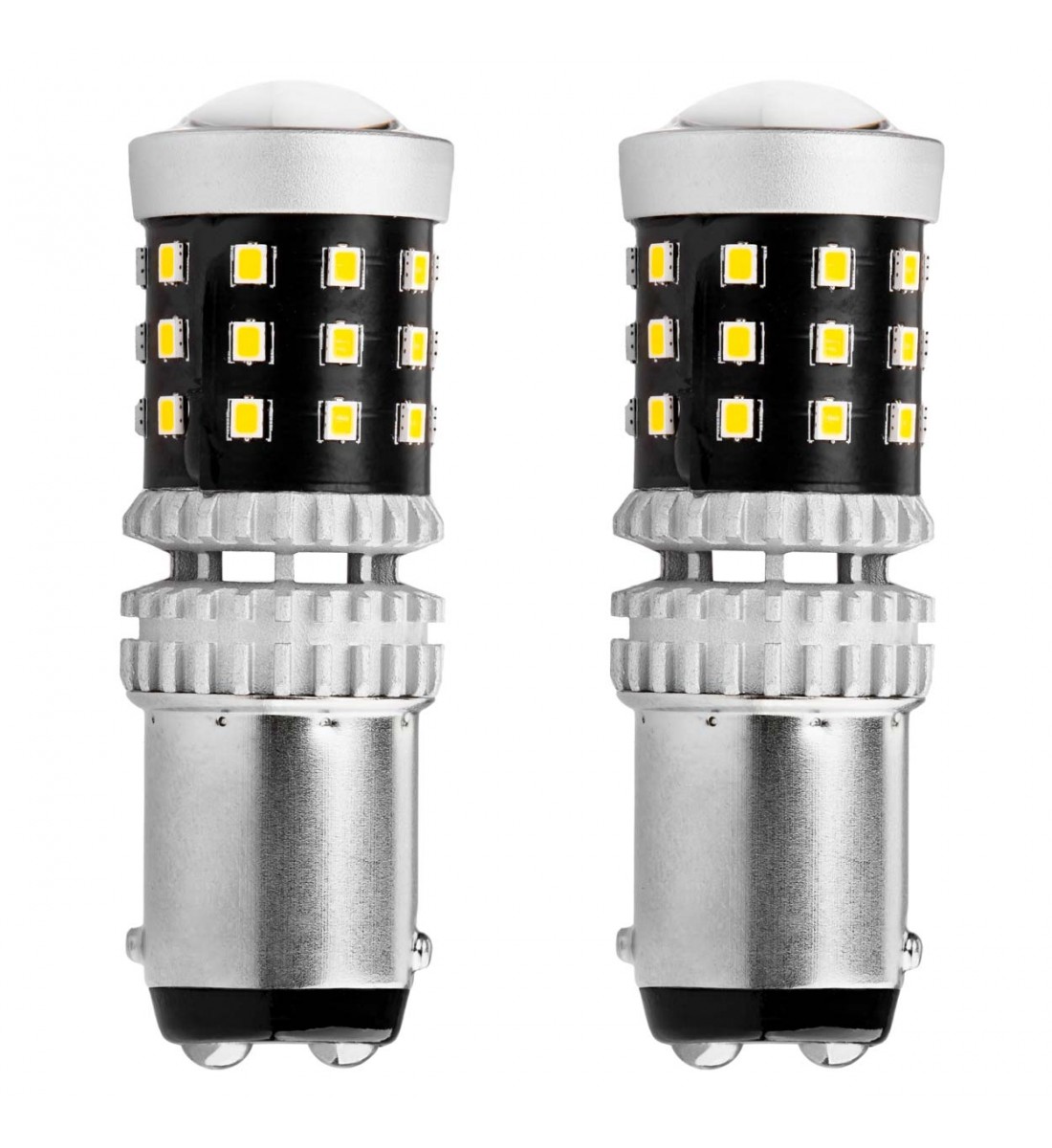 Set becuri CANBUS 2016 39SMD 1157 BAY15D P21/5W Alb 12V 24V AMIO-02800