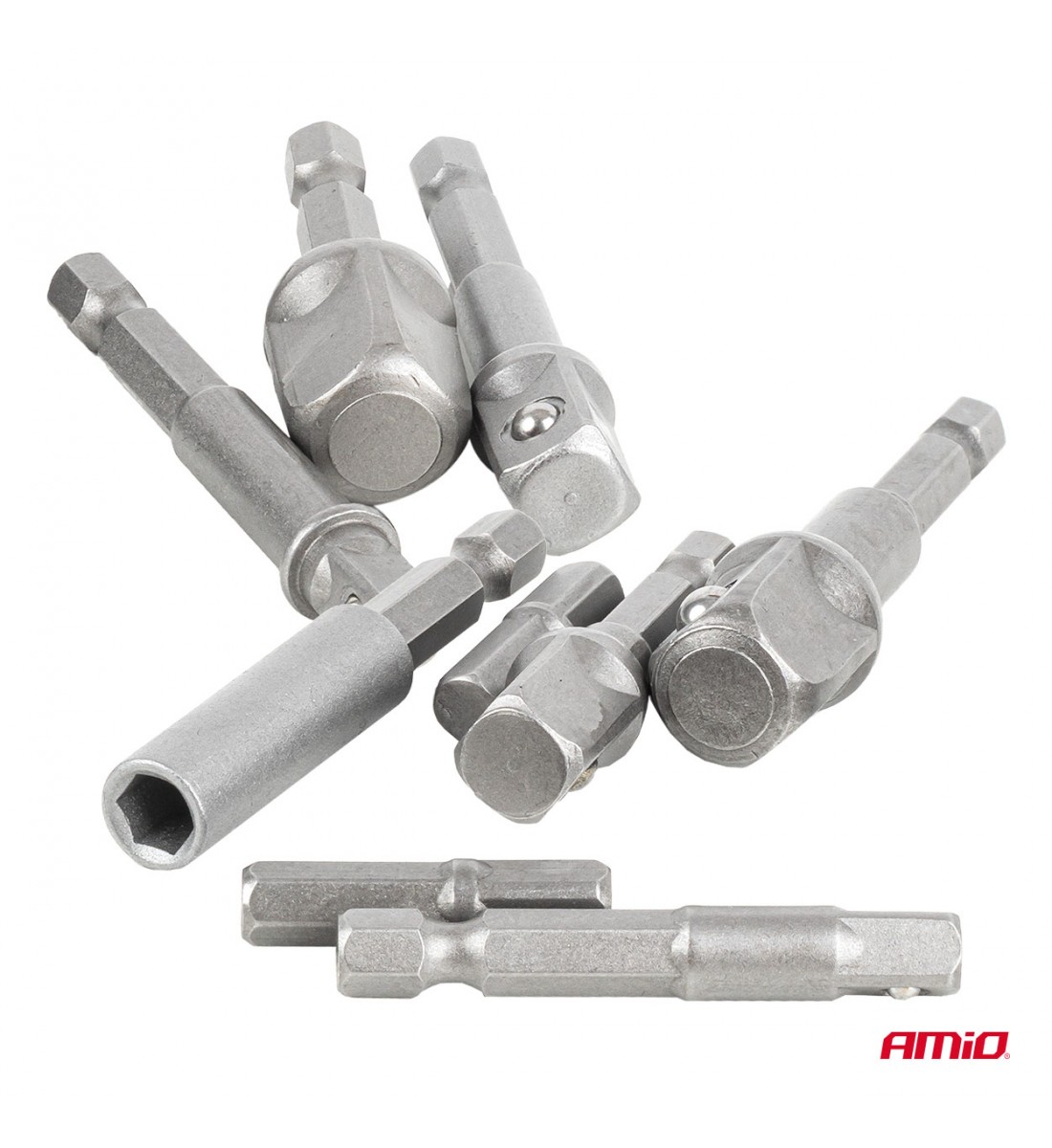 Set adaptor șurubelniță cu 9 piese 1/4", 3/8", 1/2" AMIO-04931 Set adaptor șurubelniță cu 9 piese 1/4", 3/8", 1/2" AMIO-04931