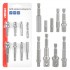 Set adaptor șurubelniță cu 9 piese 1/4", 3/8", 1/2" AMIO-04931