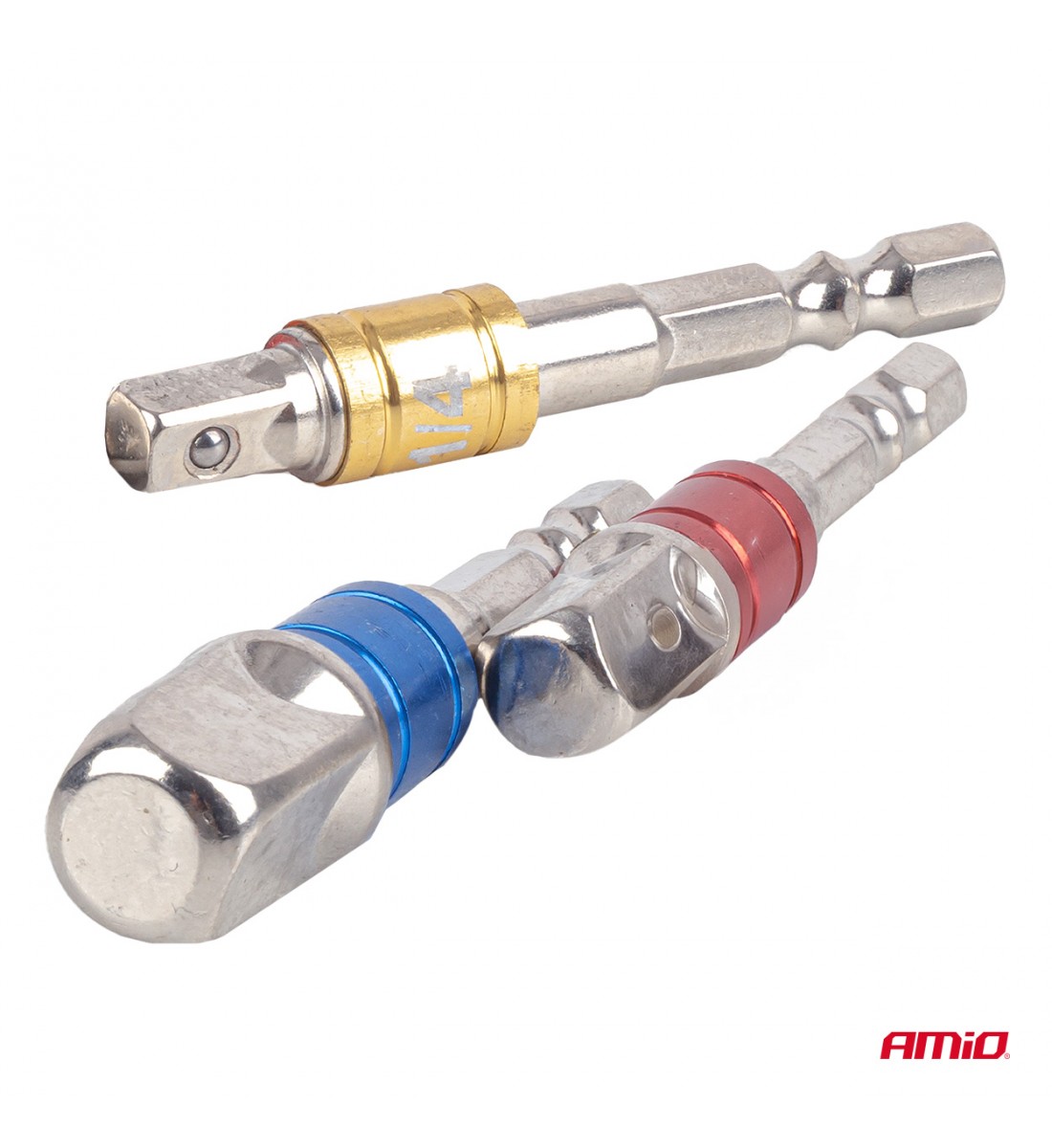 Adaptoare tubulare codificate prin culori, 3 buc., 1/4" 3/8" 1/2" AMIO-04936
