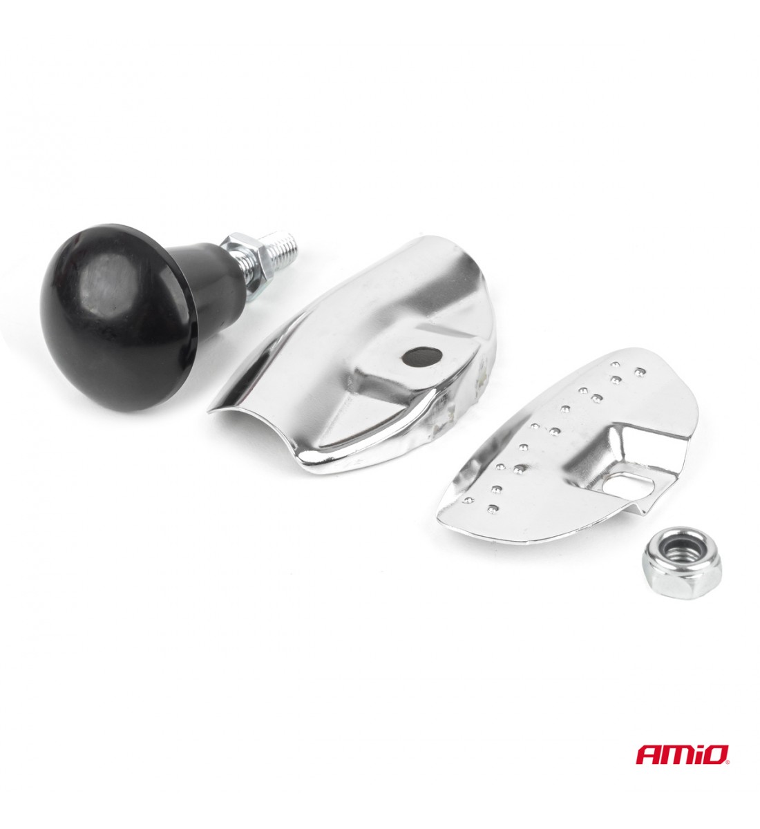 Mâner volan sferic drept, argintiu, AMIO-04975 Mâner volan sferic drept, argintiu, AMIO-04975
