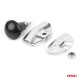 Mâner volan sferic drept, argintiu, AMIO-04975 Mâner volan sferic drept, argintiu, AMIO-04975
