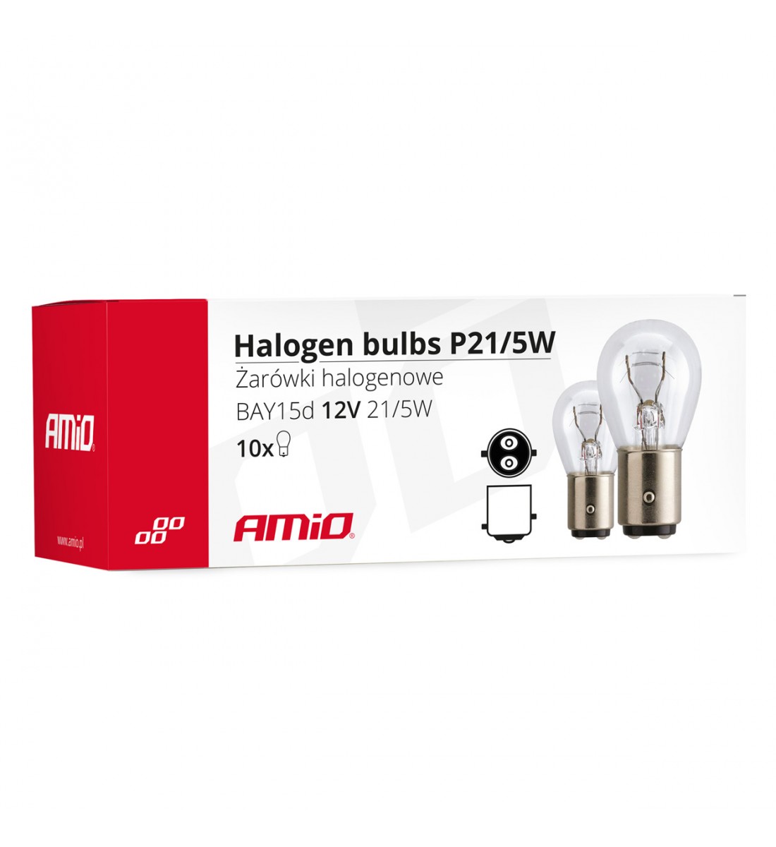 Bec halogen P21/5W BAY15D 12V 21W/5W  (E8) AMIO-01488