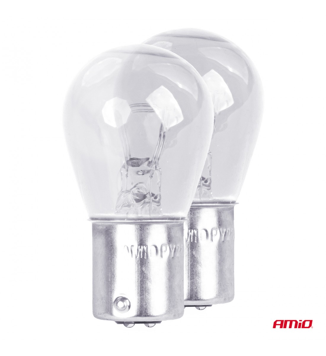 Becuri halogen P21/5W BAY15D 12V blister 2 buc AMIO-03353