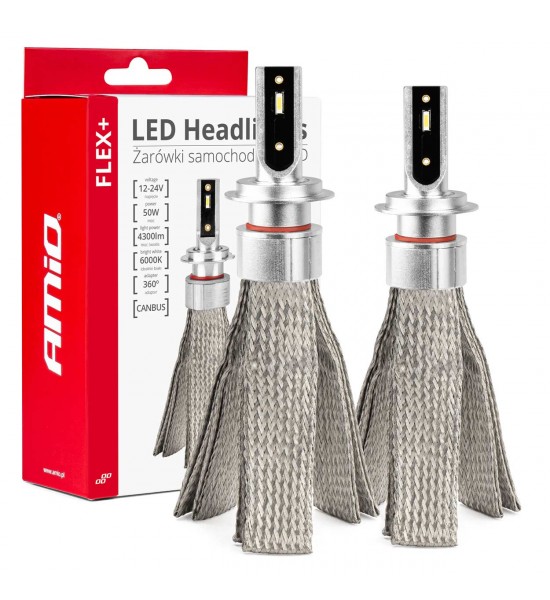 Set leduri  H7 canbus 6000K 12-24V AMIO-03659