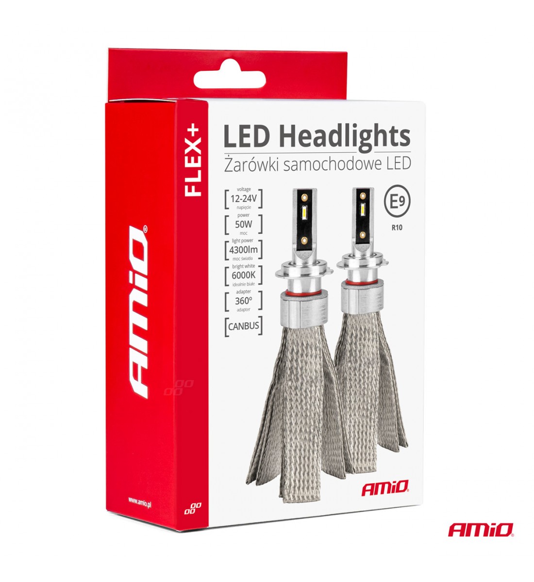 Set leduri  H7 canbus 6000K 12-24V AMIO-03659