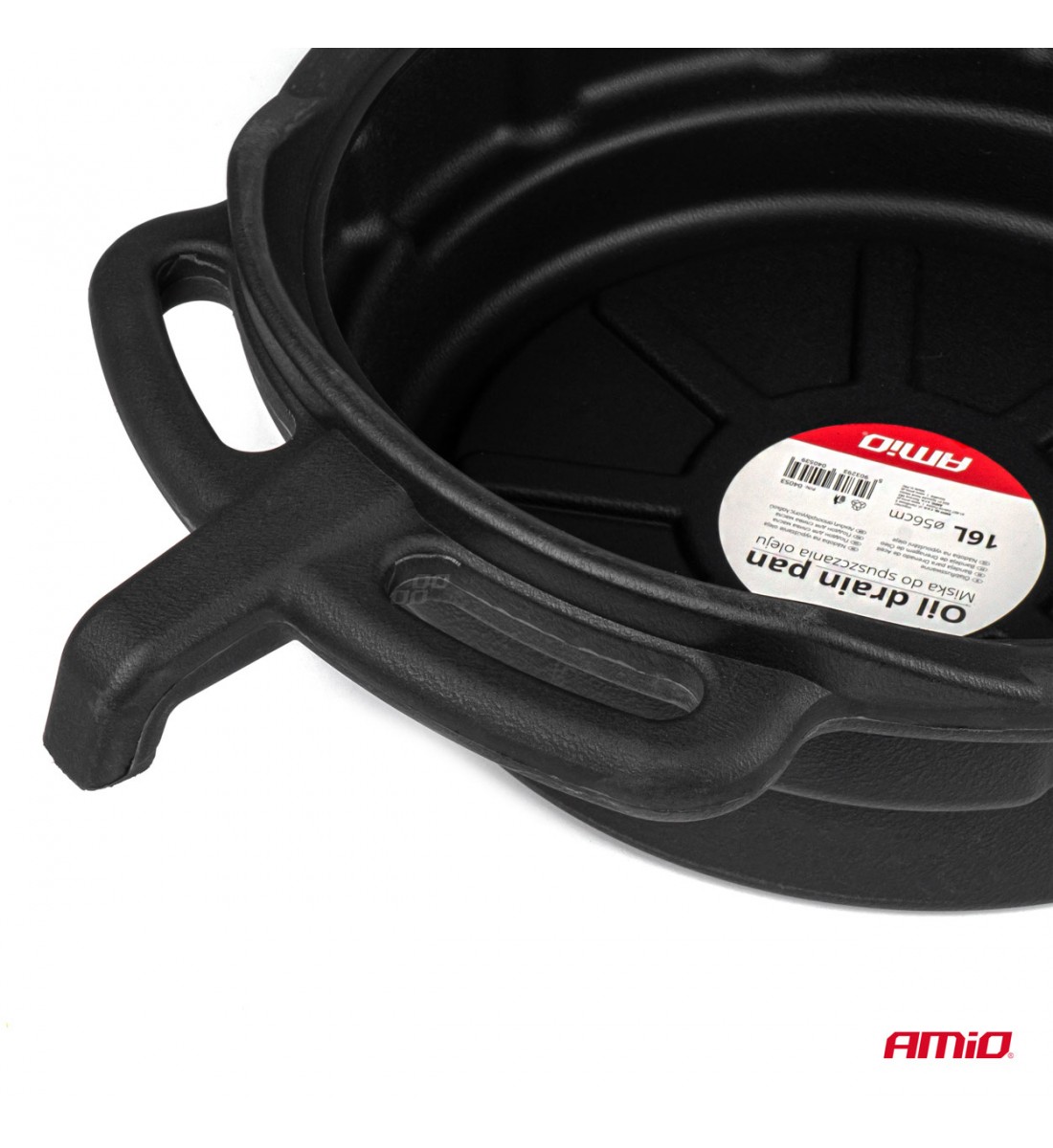 Bol cu ​​pâlnie pentru scurgerea uleiului, lichidelor, scurgător 16L 56cm AMIO-04053