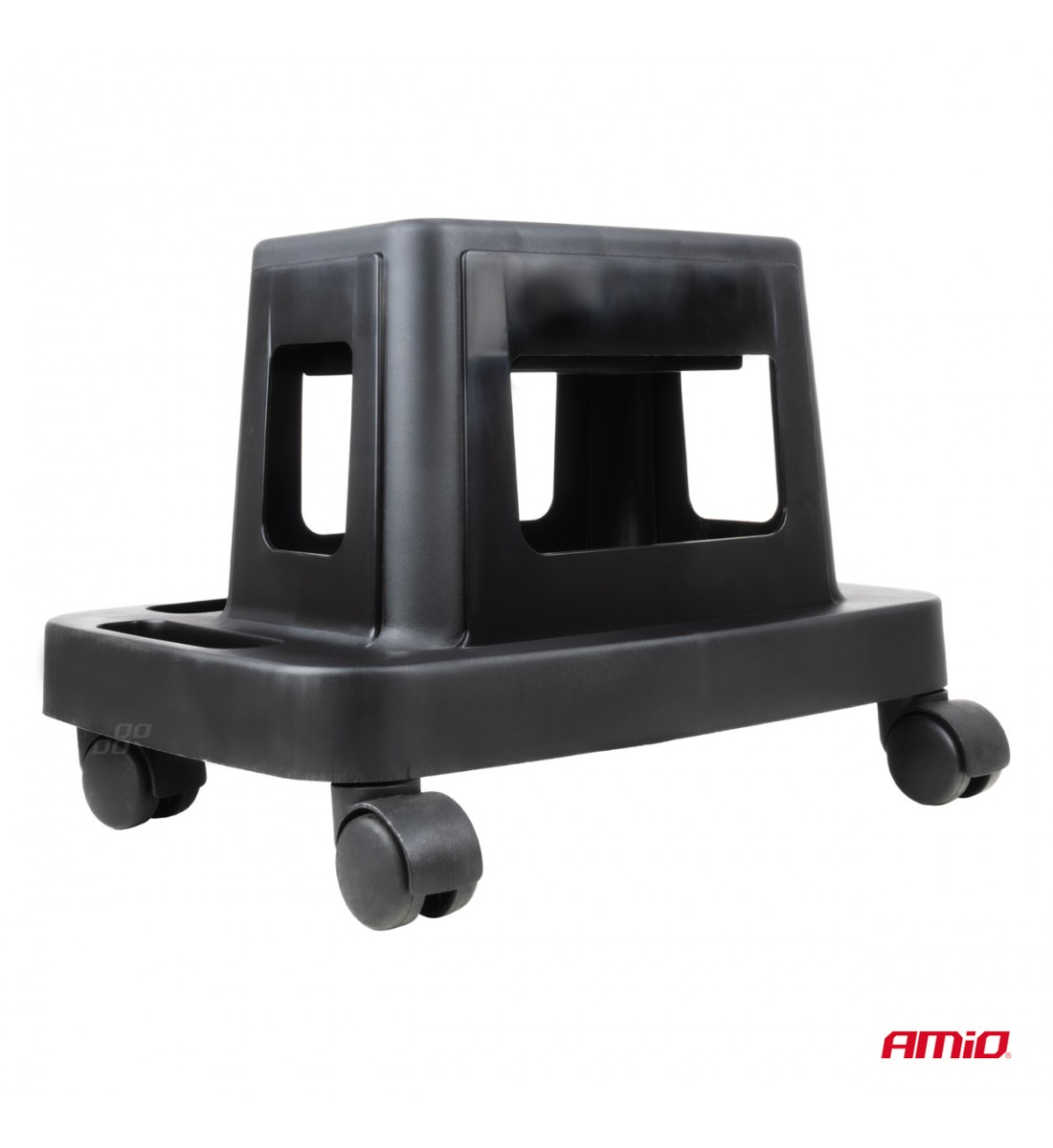 Scaun de atelier pe roți cu spațiu de depozitare pentru scule 150 kg AMIO-04269