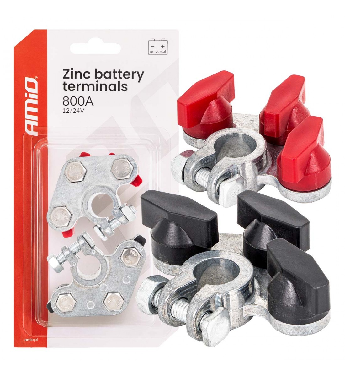 Terminale de baterie galvanizate 800A 2 buc AMIO-04391