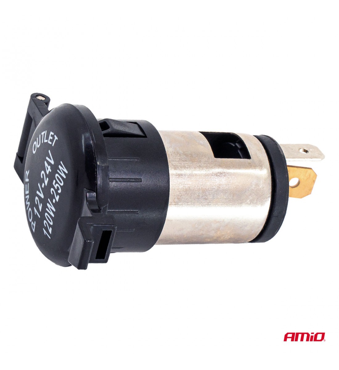 Priză suplimentară cu clapă 250W 12V 24V AMIO-04434