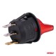 Întrerupător basculant cu iluminare roșie 20A 12V AMIO-04438