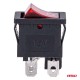 Întrerupător basculant cu iluminare roșie 20A 12V 24V AMIO-04440