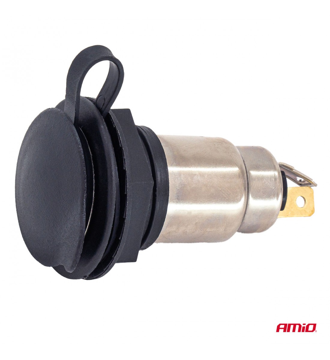 Priză suplimentară cu clapă, cu înșurubare, 250W, 12V, 24V AMIO-04462