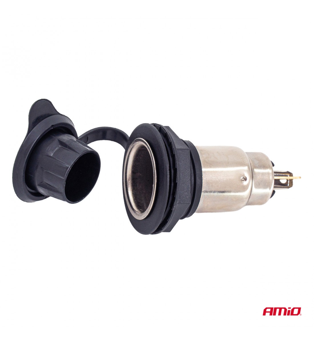 Priză suplimentară cu clapă, cu înșurubare, 250W, 12V, 24V AMIO-04462