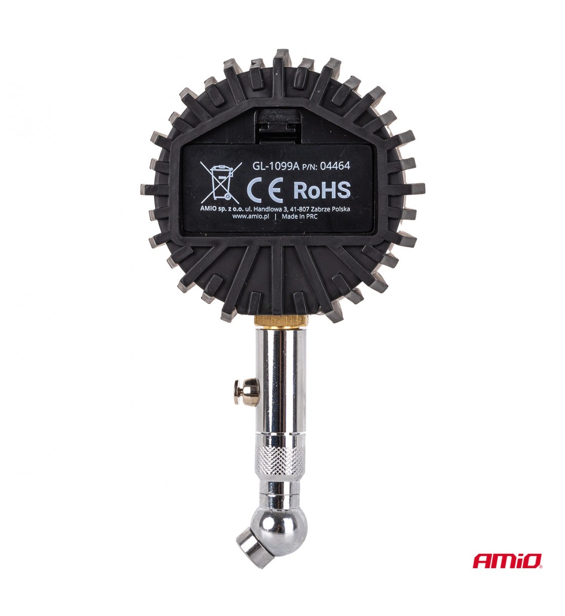 Manometru digital pentru presiunea anvelopelor cu cap rotativ și supapă de aerisire 17 bar AMIO-04464