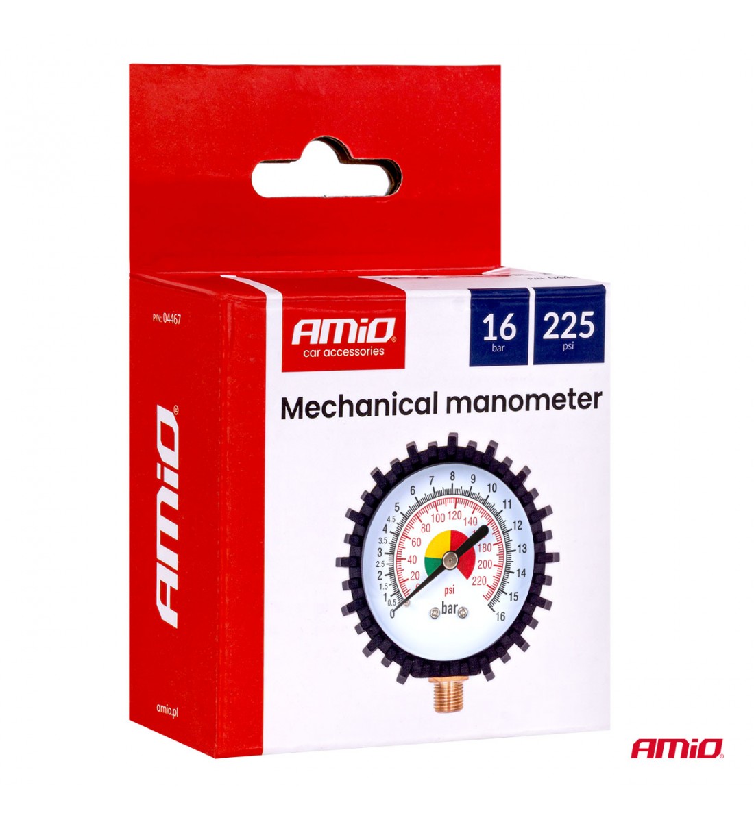 Manometru analogic 16 bar G 1/4" AMIO-04467