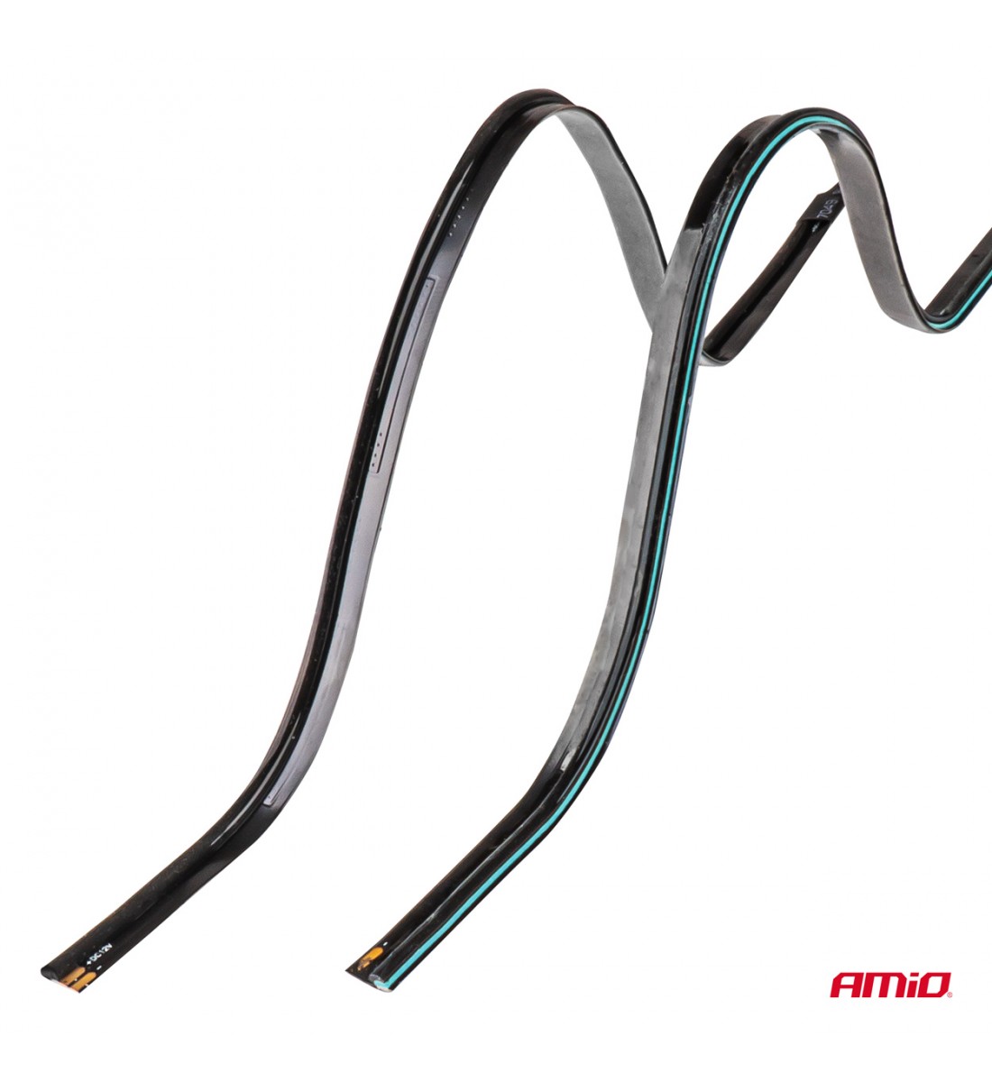 Benzi LED COB pentru laterale auto albastre 2x30cm 12V AMIO-04578