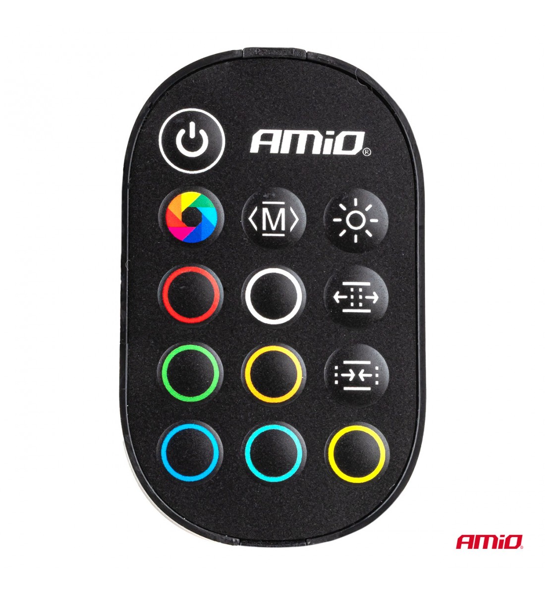 Benzi LED COB pentru mașini, RGB multicolor cu telecomandă, 2x30cm, 12V AMIO-04579