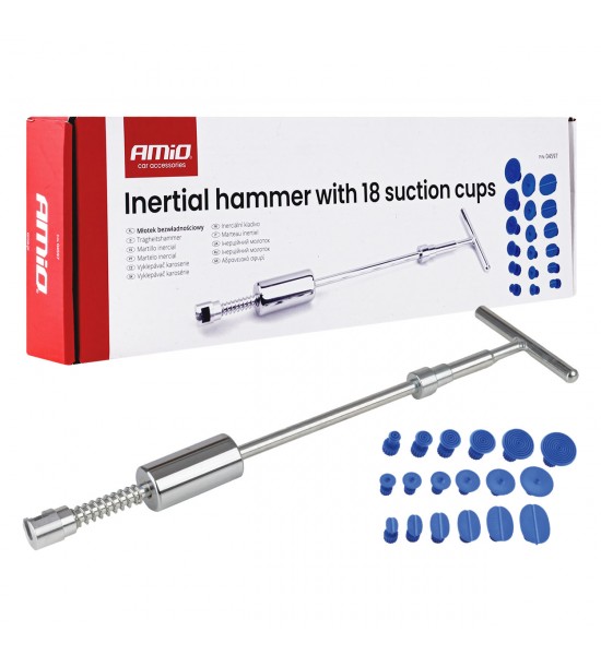 Ciocan culisant pentru lovituri caroserie cu 18 ciuperci PDR AMIO-04597