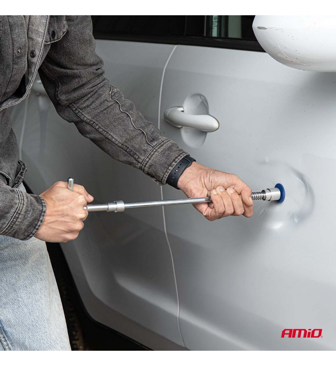 Ciocan culisant pentru lovituri caroserie cu 18 ciuperci PDR AMIO-04597