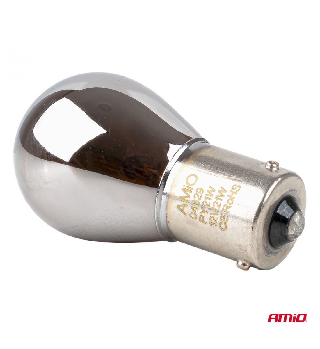 Becuri halogen PY21W 12V 21W BAU15S LumiTec crom portocaliu 2 buc. AMIO-04629