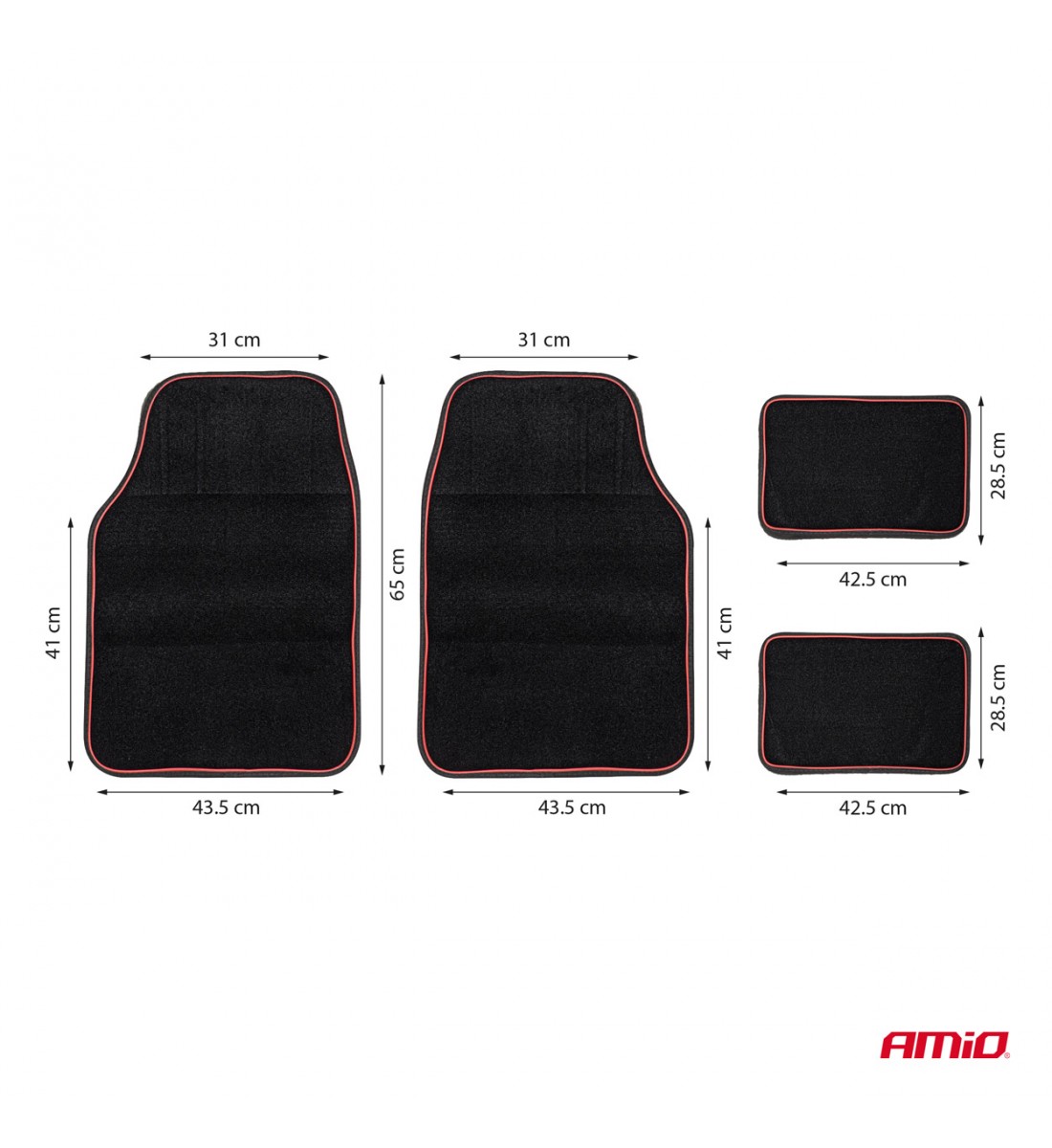 Set covorașe textile universale din catifea TCM-03 AMIO-04697