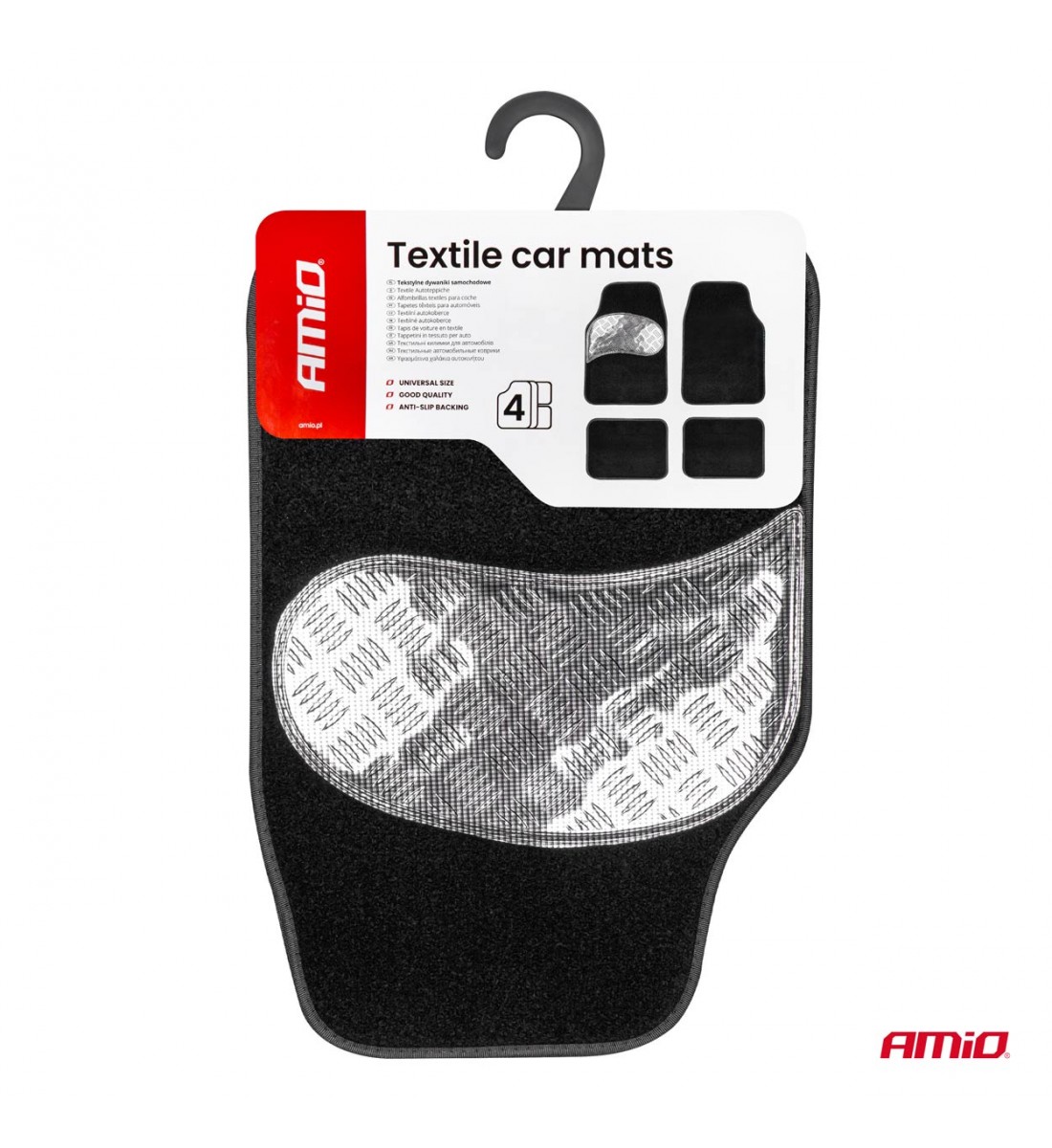 Set covorașe textile universale din velur TCM-06 AMIO-04700