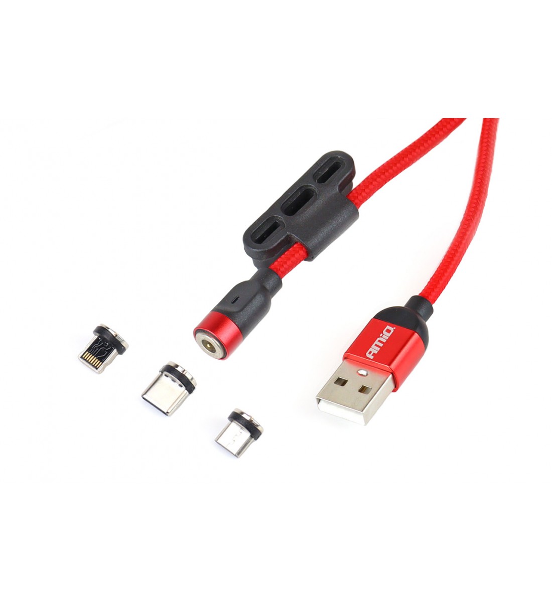 Cablu Telefon 3 în 1, Lightning (iOS), Micro USB, Tip-C