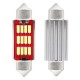  Set 2 Becuri CANBUS 4014 12SMD Festoon C5W C10W C3W 36mm Alb 12V 24V 