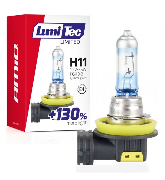 Bec halogen H11 12V 55W LumiTec LIMITED +130%
