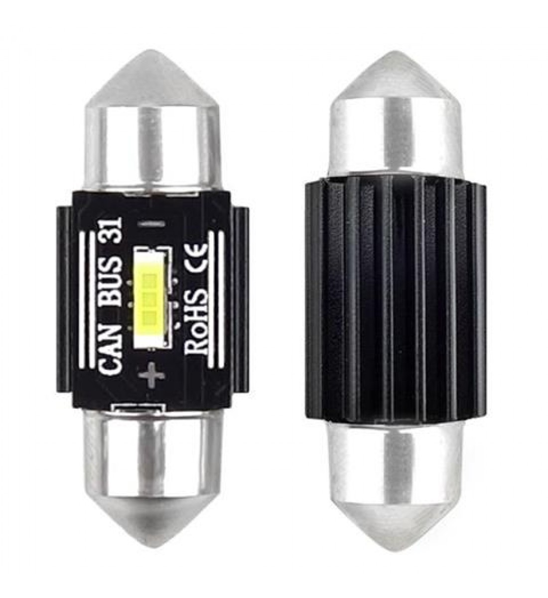 Becuri sofit CANBUS 1SMD UltraBright Festoon C5W C10W C3W 31mm Alb 12V 24V AMIO-02441