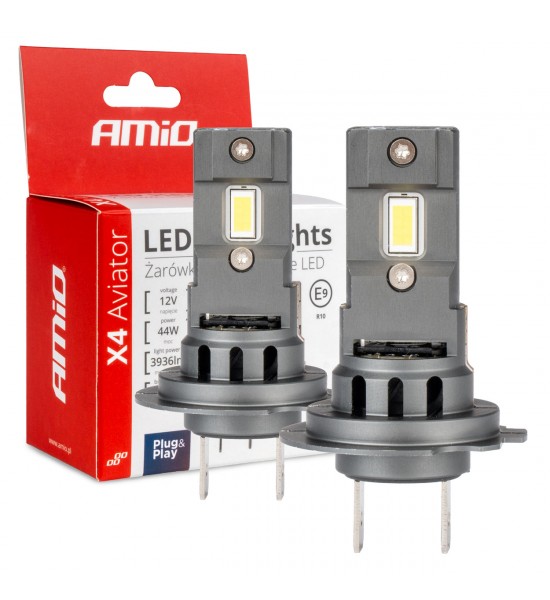 Set Becuri auto seria X4 Aviator H7/H18 6500K Canbus AMIO-03764